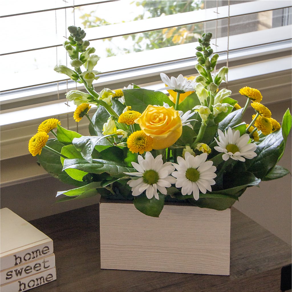 Sun Salutation Box Bouquet – Simply Flowers, Moscow TN