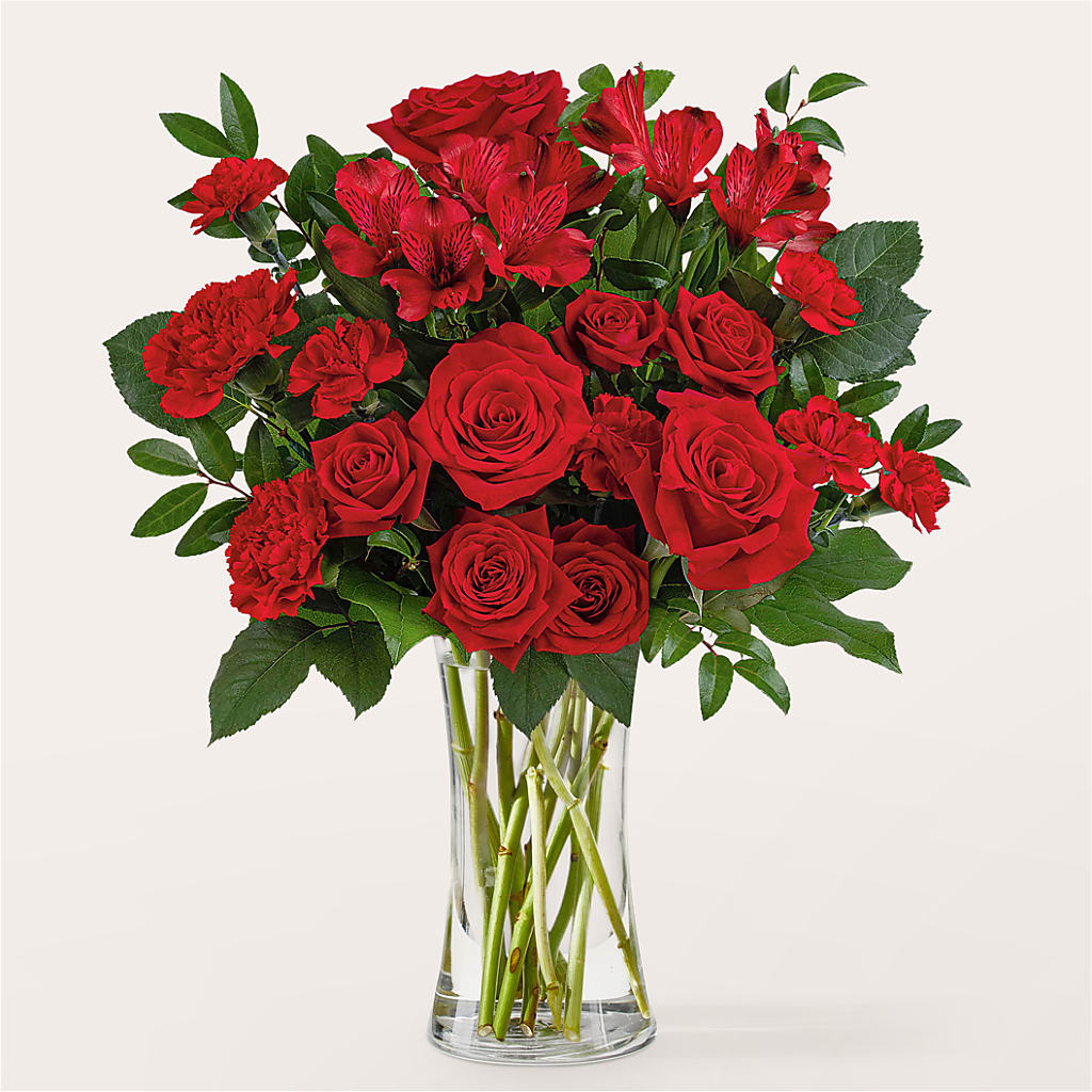 Brilliant Ruby Bouquet – Simply Flowers, Moscow TN