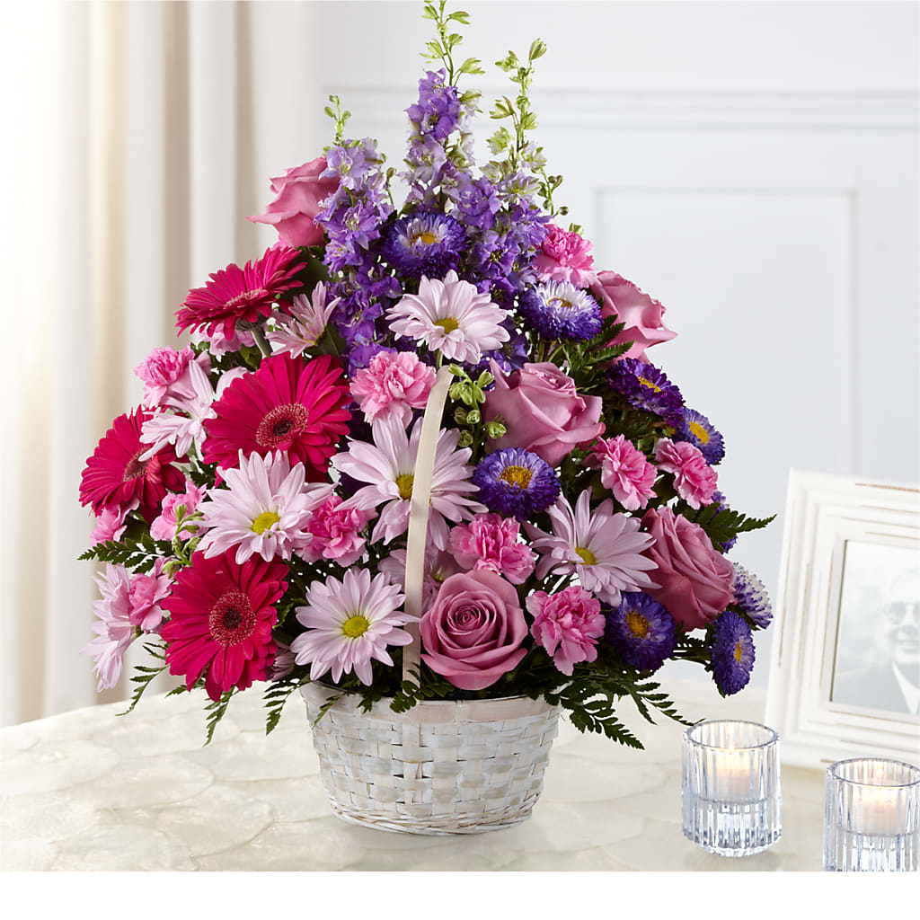 Pastel Peace Basket – Simply Flowers, Moscow TN