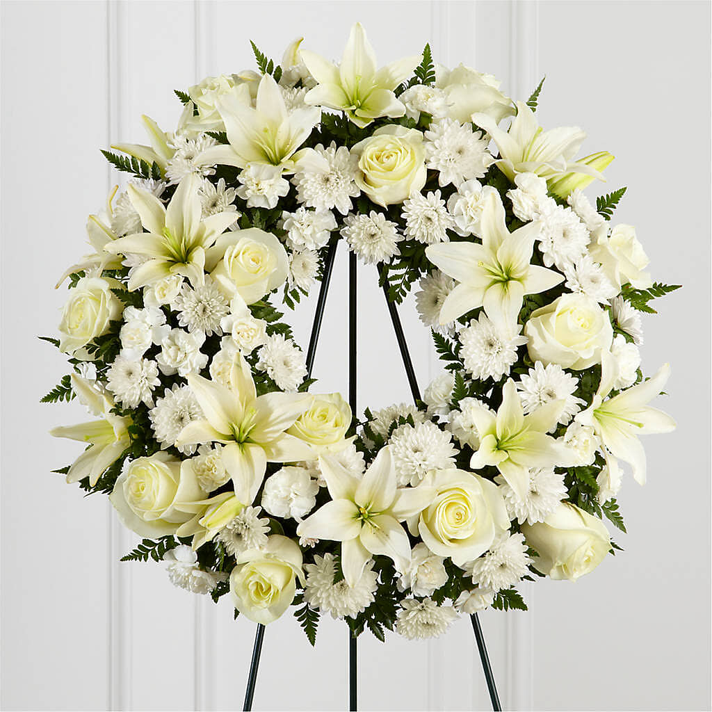 Treasured Tribute Wreath – Simply Flowers, Moscow TN