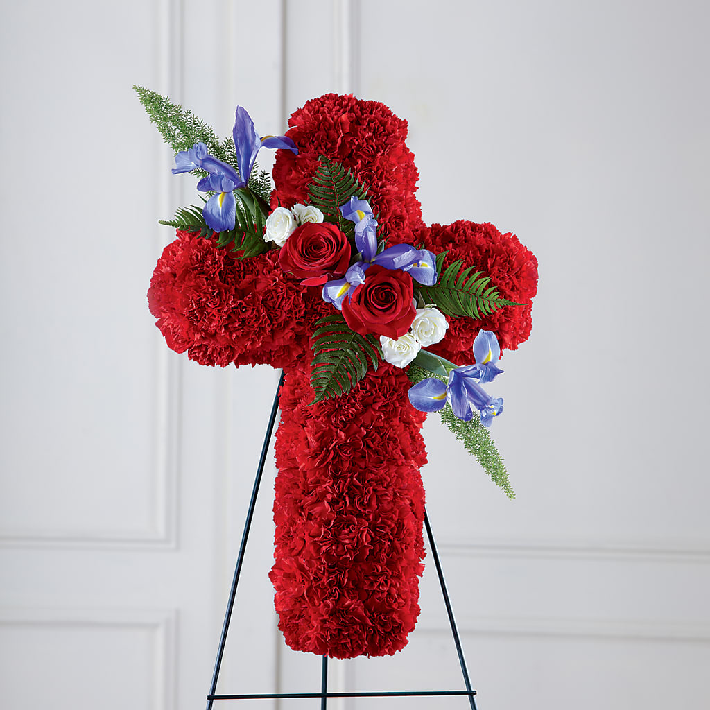 Faithful Hero Floral Cross – Simply Flowers, Moscow TN