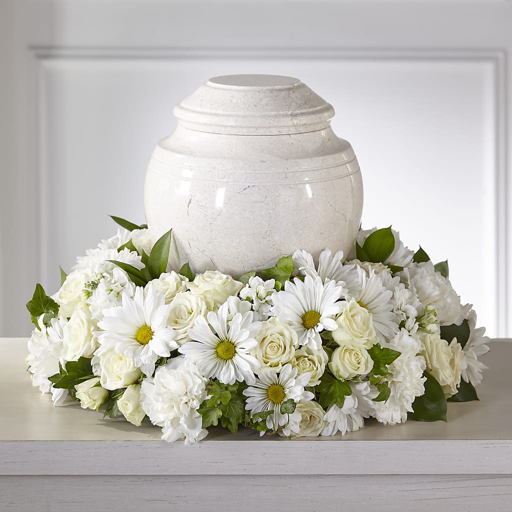 Ivory Gardens Cremation Adornment – Simply Flowers, Moscow TN