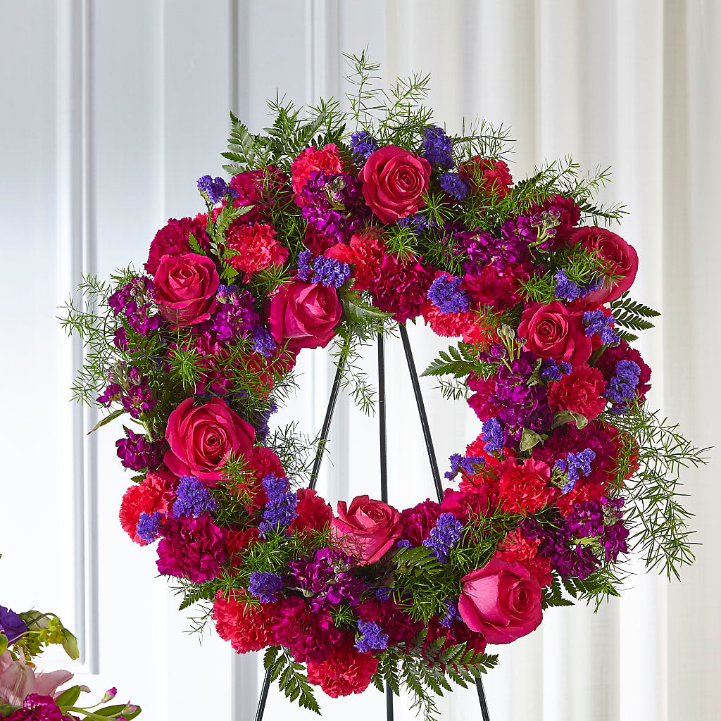 Calming Colors Wreath – Simply Flowers, Moscow TN