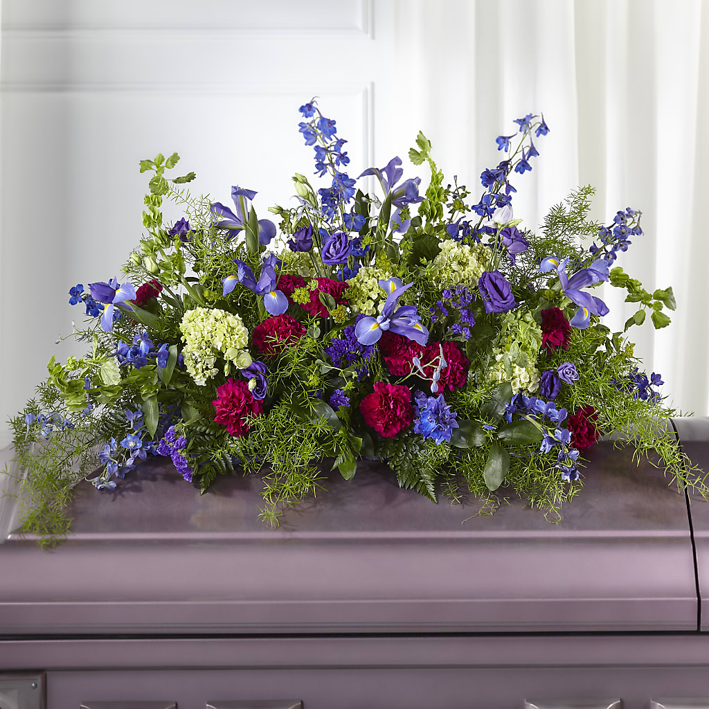 Always Treasured Casket Spray – Simply Flowers, Moscow TN