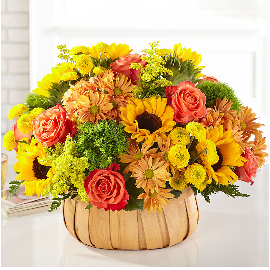 Harvest Sunflower Basket – Simply Flowers, Moscow TN