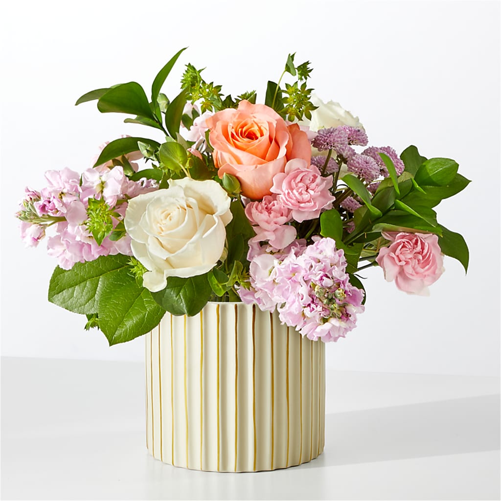 French Market Bouquet with Ivory Vase – Simply Flowers, Moscow TN