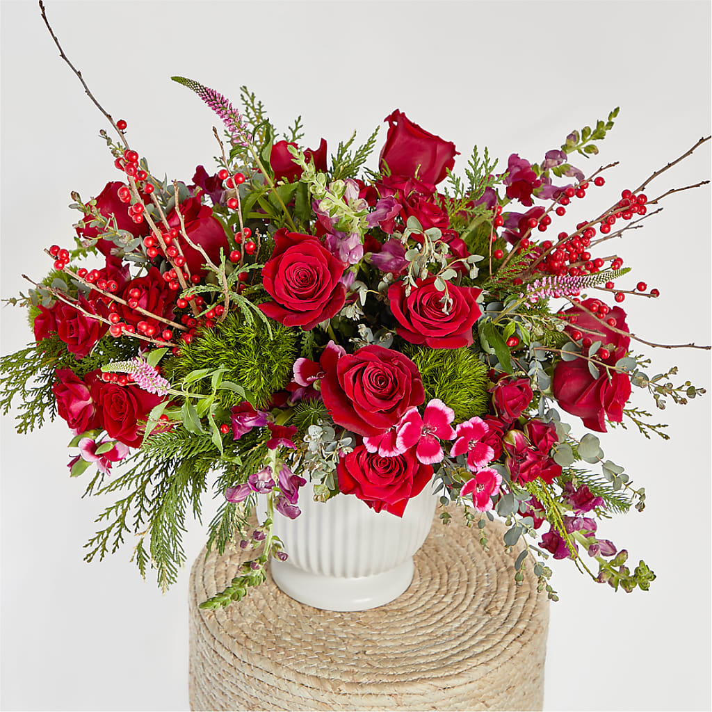 Big Red Bow Bouquet –  Simply Flowers, Moscow TN