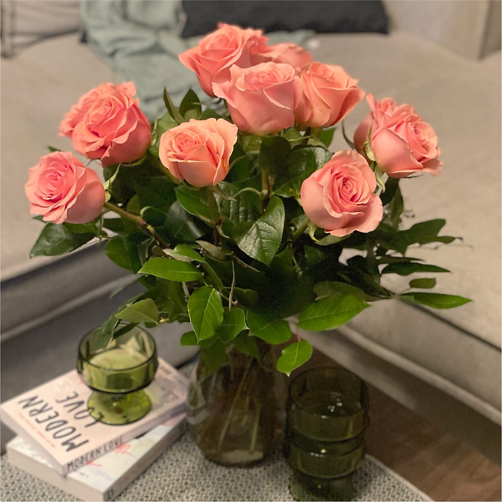 Long Stem Pink Rose Bouquet –  Simply Flowers, Moscow TN