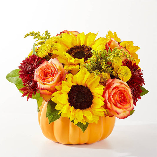 Golden Gourd Pumpkin Bouquet –  Simply Flowers, Moscow TN