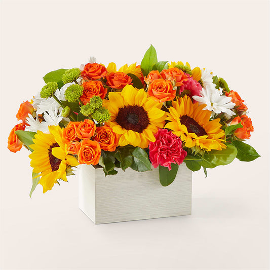 Sun-drenched Blooms Box Bouquet –  Simply Flowers, Moscow TN