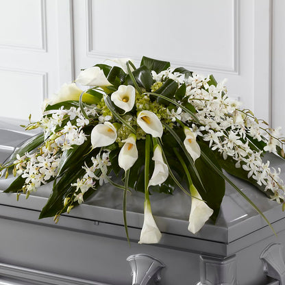 Angel Wings Casket Spray –  Simply Flowers, Moscow TN