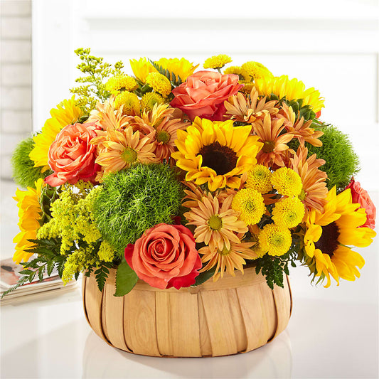 Harvest Sunflower Basket –  Simply Flowers, Moscow TN