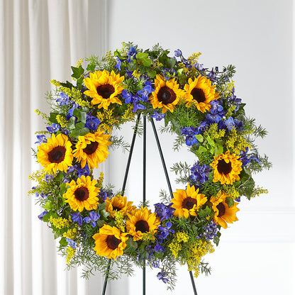 Bright Rays Wreath –  Simply Flowers, Moscow TN