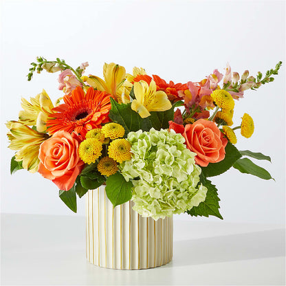 Autumn Sunshine Bouquet with Ivory Vase –  Simply Flowers, Moscow TN