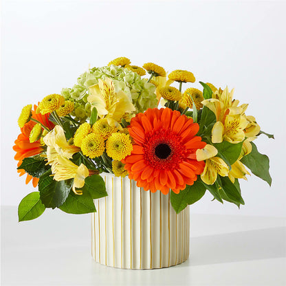 Autumn Sunshine Bouquet with Ivory Vase –  Simply Flowers, Moscow TN