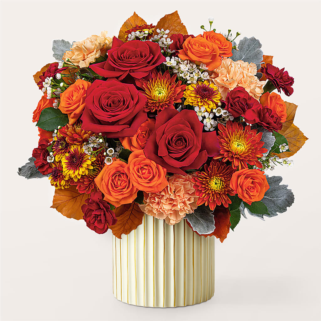 Merlot Bouquet with Ivory Vase –  Simply Flowers, Moscow TN