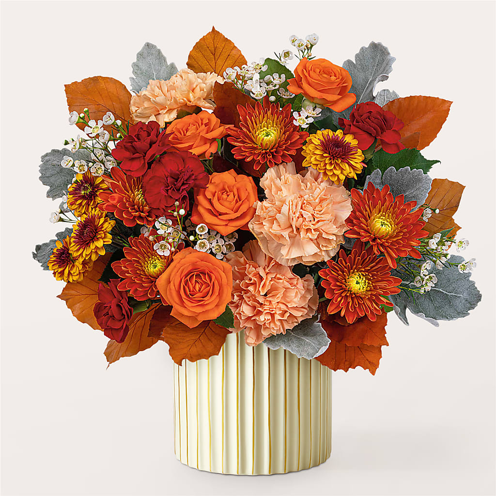 Merlot Bouquet with Ivory Vase –  Simply Flowers, Moscow TN