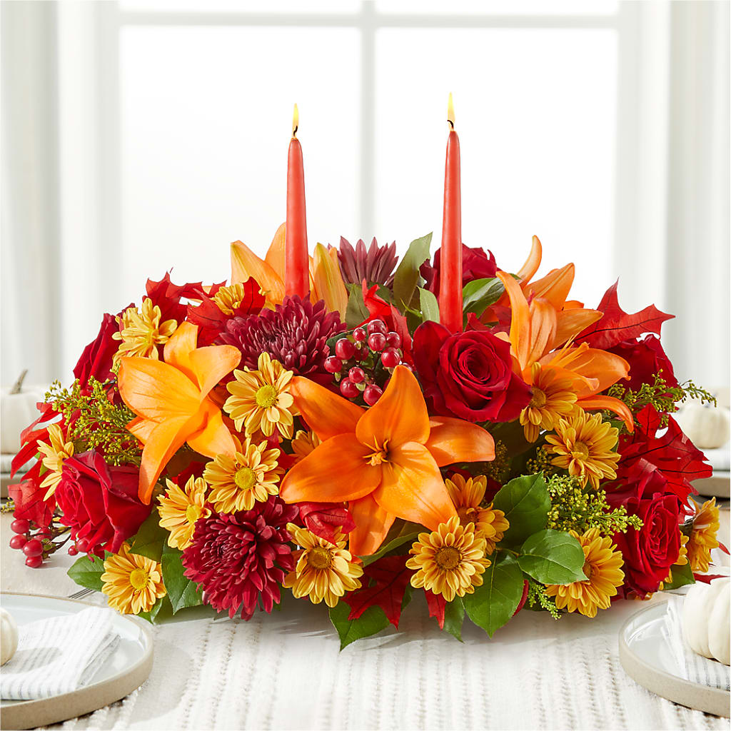 Autumn's Embrace Centerpiece –  Simply Flowers, Moscow TN